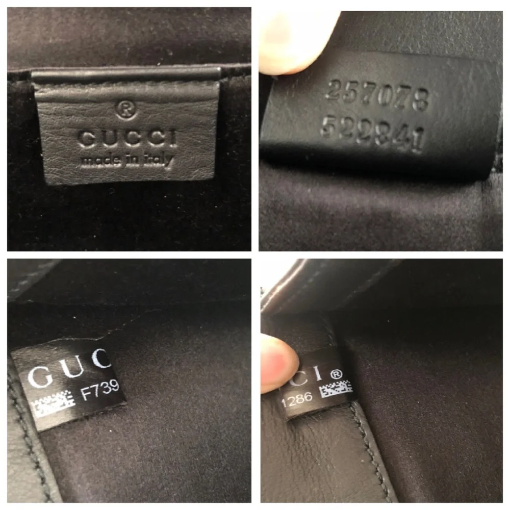 Gucci Rare Black Leather and Gold Bamboo Flap Clutch Bag - Picture 15 of 16